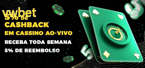 Promoções do cassino ao Vivo vwbet
